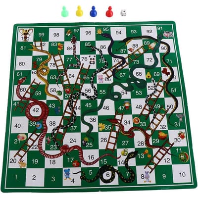 Bordspellen Vliegend Schaken Slang en Ladder Speelgoed Educatief Draagbaar Plastic Familie Bordspel Speelgoed voor Kinderen OneSize black