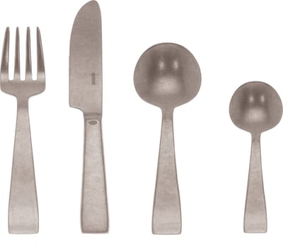 Sambonet Flat Vintage - Edelstahl 18/10 Antik Bestekset 24-delig. Volledige tang / Monoblok