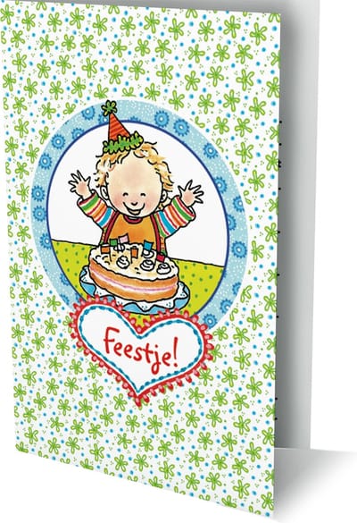 Pauline Oud - 6 Dubbele Uitnodigingen Met Envelop - Feestje