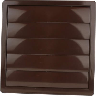 Ventilatierooster met verstelbare flens 80-150 mm, lamellendesign 172x172 mm, insectenwerend