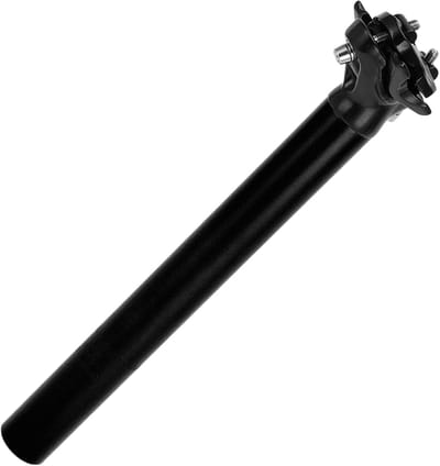 Zwarte schuin verstelbare zadelpen voor fiets, 30,9 x 300 mm, lichtgewicht aluminiumlegering, fietsaccessoire