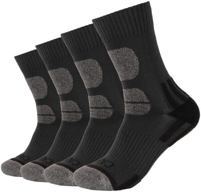 camano, Wandelsokken Sokken Functiesokken, multipack Meervoudig pakket 4-pack 4 paar sokken, enkelsteun anatomische pasvorm, sportsokken Wandelen sportief actief comfort, avontuur wandeling aangenaam voetklimaat.