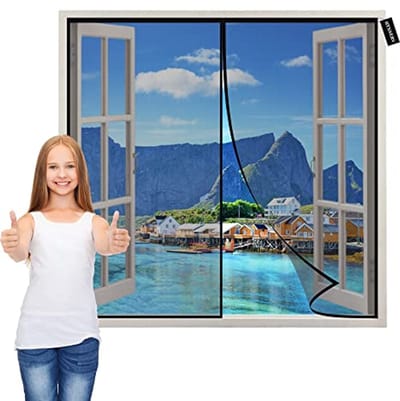 Magnetische Vliegenhor voor Deuren 80x110 cm - Zelfdichtend Muggennet voor Eenvoudige Installatie zonder Boren