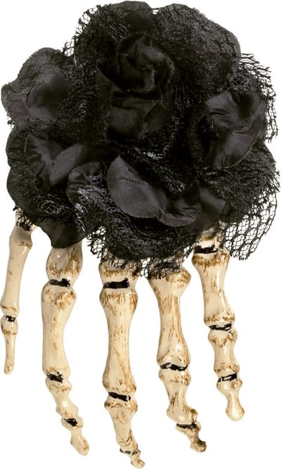 Boland - Haaraccessoire Skelethand - Haarclip - Volwassenen - Halloween en Horror - Halloween accessoire - Horror
