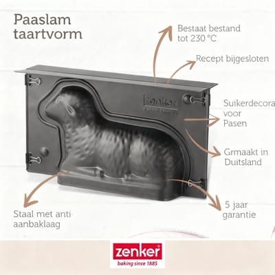 3D-taartvorm in de vorm van een paaslam Zenker Special Season