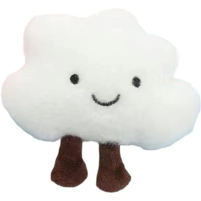 Porte-clés Peluche Nuage Couineur Mignon Kawaii Pendentif Dessin Animé Porte-clés Couple Porte-clés Sac à Dos Étudiant Accessoires de Bijoux Cadeaux white