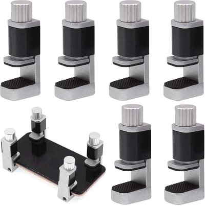Verstelbare Metalen Klemmen voor LCD Schermen - 6 Stuks, Ideaal voor Smartphone, Laptop en Tablet Reparatie Tools