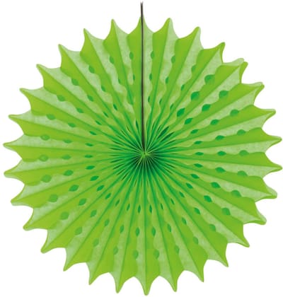 Folat - Papieren waaier NEON Groen (45 cm)