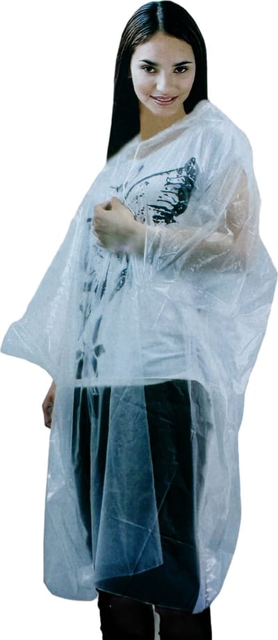 3BMT Regen Poncho Herbruikbaar - Stevig, Watervast en voorzien van Capuchon