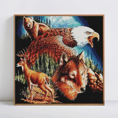 5D DIY diamant borduurwerk volledige ronde dier Diamond schilderij mozaïek kruissteek 30x30 brown
