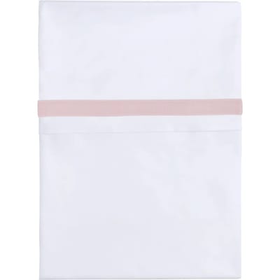 Baby's Only Wieglaken geweven bies - Oud roze/Wit - 80x100 cm - 100% egyptisch katoen