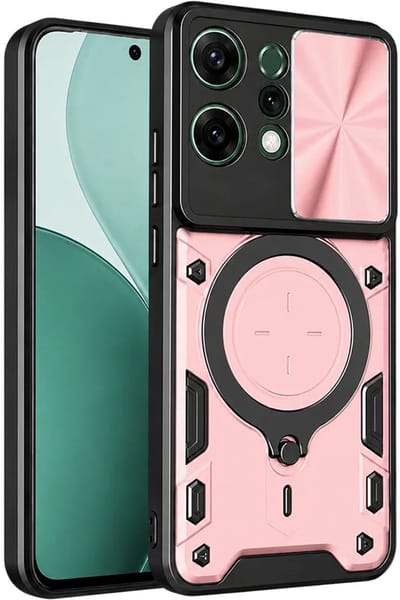Hoesje geschikt voor Oppo Reno14 - Techsuit CamGuard Pro Back Cover - Roségoud