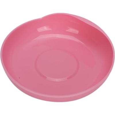 Ouderenzorg Morsbestendig Bord met Zuignapvoet Gehandicapten Antislip Tafelgerei Roze pink