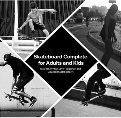 Kleurrijk Skateboard - Longboard Casterboard - Buiten Bewegen - Double Kick Design - 80 x 20 cm - Bonte Druk