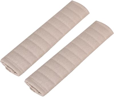Gordelbeschermer Kinderen - Veiligheidsgordelkussen - Comfortabel Rijden - Zacht Hoge Kwaliteit - 40cm - Beige