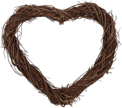 Clayre & Eef Krans 30x30x3 cm Bruin Rotan
