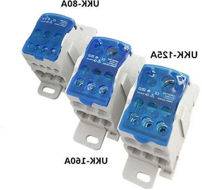 Distributiekast met DIN-rail en transparante deksel, beschermende behuizing voor elektrische aansluitingen en kabelverbindingen, universele stroomverdeler