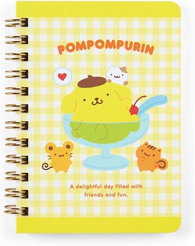 Ring Notitieboek - Agenda Schrijfblok - Dagelijkse Notities - Compact Zakformaat - 12.8 x 10 cm - Karakter Print