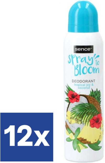 Body-X woman Sence Deo Tropical Joy & Coconut - 12 x 150 ml
