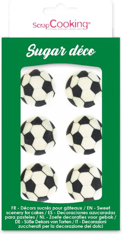 ScrapCooking Suikerdecoraties Voetbal pk/6