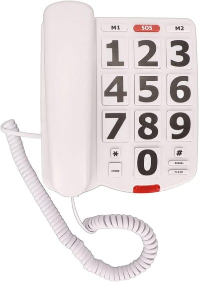 Vaste Telefoon voor Senioren met Grote Toetsen en Hoog Volume - Snoergebonden