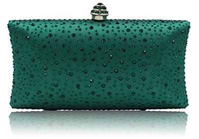 Glitter Clutch Bag voor Dames - Sprankelende Avondhandtas met Kristallen