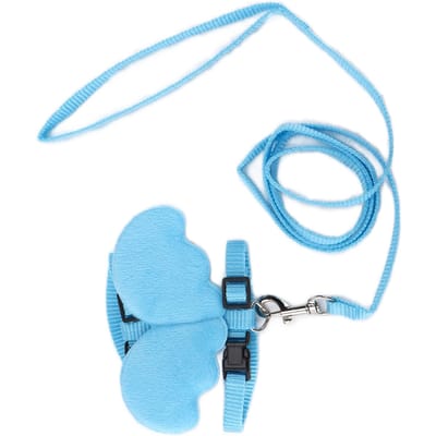 Cordes de Traction pour Canards Sangle de Poitrine Réglable Harnais de Marche Extérieure Laisse pour Animal de Compagnie Canard Poulet Oie Blue