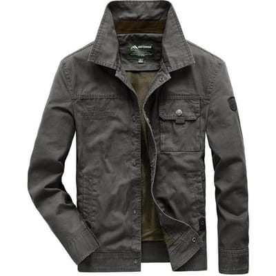 Lente en Herfst Nieuwe Jas Heren Casual Losse Grote Maat Jas Outdoor Herenjas M black