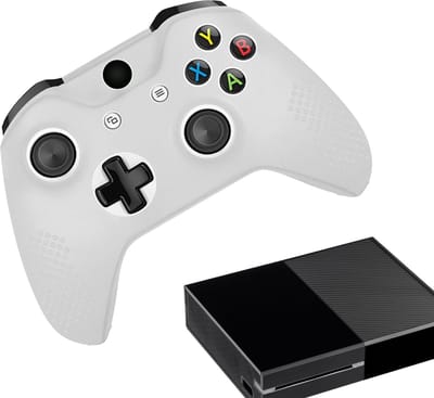 Gadgetpoint - Hoesjes & Skins voor Xbox One - Performance Gaming Case - Soft Grip Covers - Anti-Slip Controller Accessoires - Wit Grip