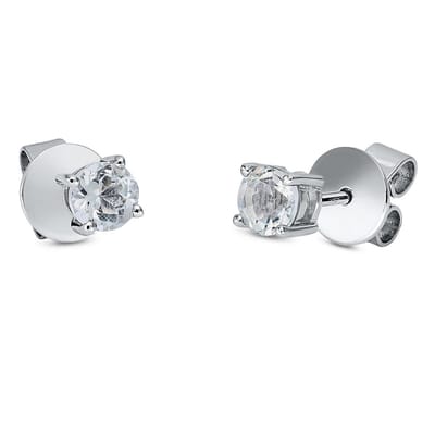 Luna Creation - 2M820W8-1 - Oorstekers - Dames - 4-kraal - 750WG - Amethist 0,53 ct