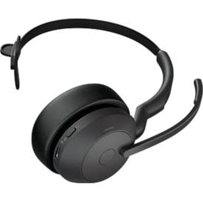 Headset Jabra Evolve2 55 link380a mono, bereik tot 30 m, tot 10 u, UC-geoptimaliseerd, zwart