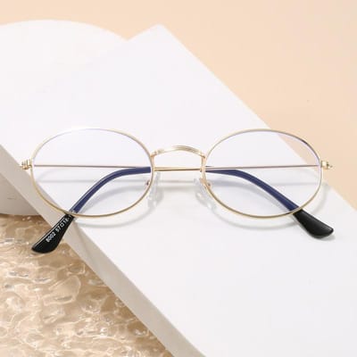 Ovale zonnebril in Koreaanse stijl met UV400-bescherming, unisex, geschikt voor autorijden, wandelen en andere gelegenheden. Modieuze zonnebril voor mannen en vrouwen. white