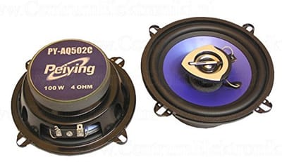 Auto luidsprekers - Muziek speakers - Autogeluid verbeteren - 100 Watt vermogen - 13 cm - Zwart