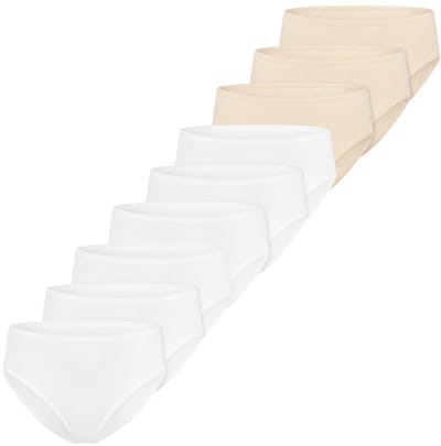 Schiesser Dames slip / onderbroek 9 pack Essentials Cotton