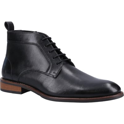 Hush Puppies Declan Veterschoenen Leer Heren Zwarte Boots
