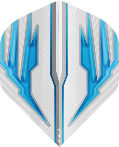 Red Dragon Hardcore Radical White & Blue - Dart Flights