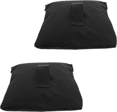 Weerbestendige Zandzakken - Gewichtszakken Ankerzakken - Sportnetten Stabiliseren - Verbeterde Stabiliteit - 34x23x2CM - Zwart