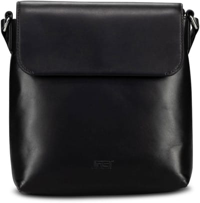 JOST Leren schoudertas Arva Shoulder Bag Black zwart