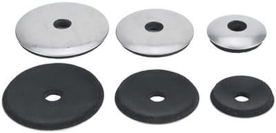 Onderlegschijven met afdichting - Schroefafdichtingen - Waterdichte bevestiging - Roestvrij staal EPDM - 55 x 25mm - Zilverkleurig