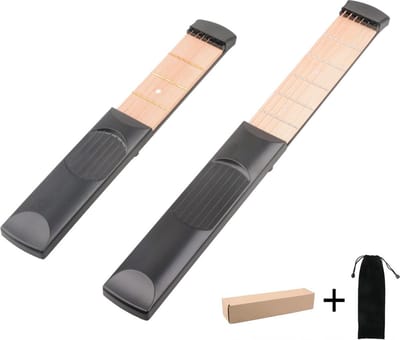Knobbout Music United, Solo draagbare pocket gitaar trainer, Akkoord trainer. 6 snaren ,steel