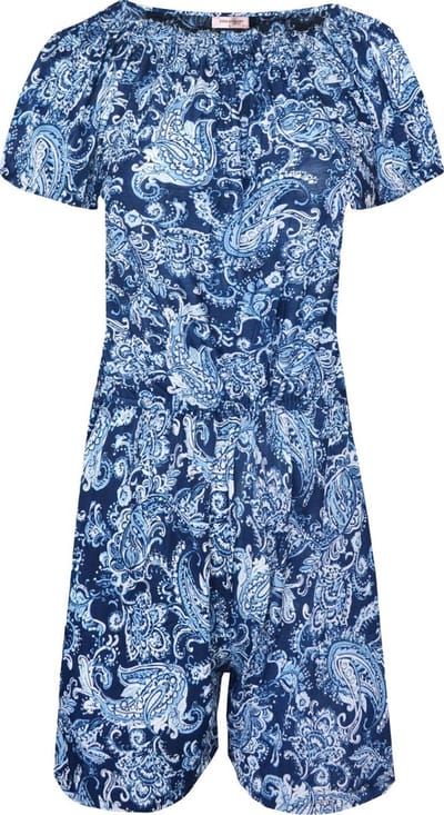 Dames jumpsuit fantasie blauw One size XS t/m S