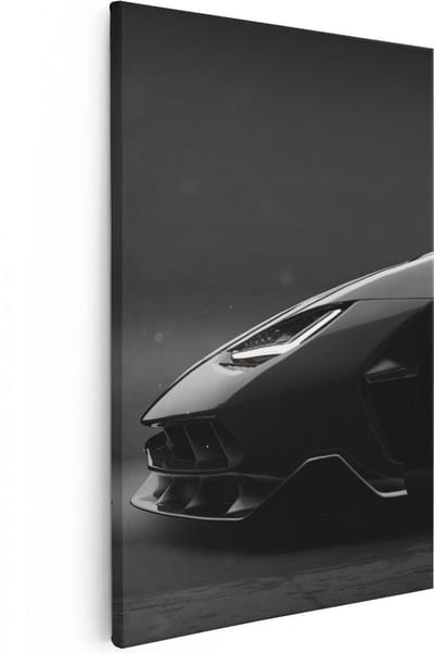Artaza Canvas Schilderij Lamborghini - 20x30 cm - Klein - Muurdecoratie Auto - Wanddecoratie Industrieel - Kamer Accessoires Kantoor