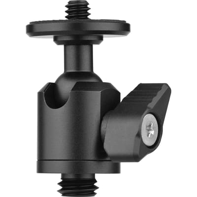 Andoer Mini Balhoofd Adapter Camera Statief Balhoofd Montage Aluminium Legering 1/4 Inch Schroefconnector Bottom Screw