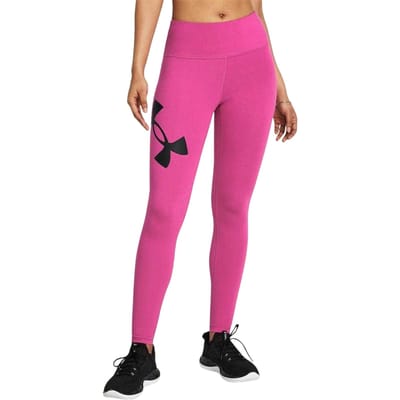 Under Armour Dames Campus Hoge Taille Leggings (Roze/Zwart)