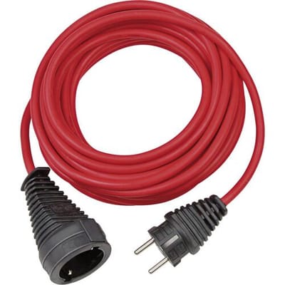 Brennenstuhl Kwaliteits kunststof verlengsnoer 10m rood H05VV-F 3G1,5 *FR*