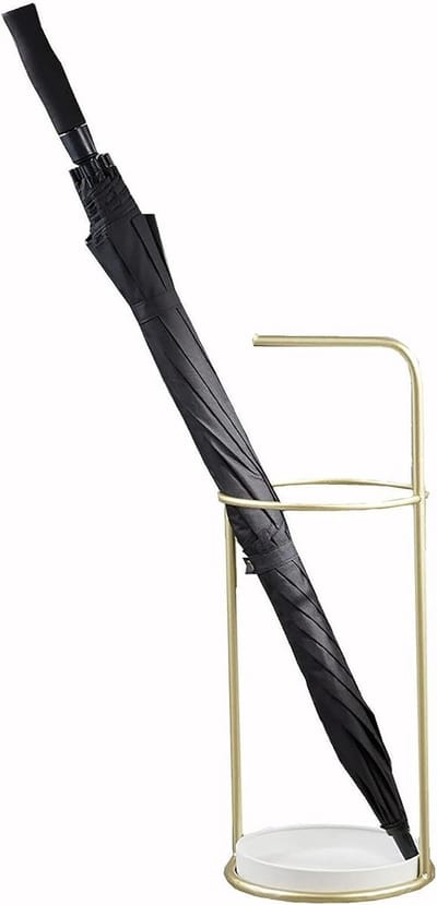 Paraplu Stand - Paraplu Houder - Entree Organiseren - Geventileerd Ontwerp - 23 x 58 cm - Goud