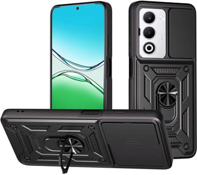 Hoesje geschikt voor Oppo A5/A5m - Techsuit Camshield Back Cover - Zwart