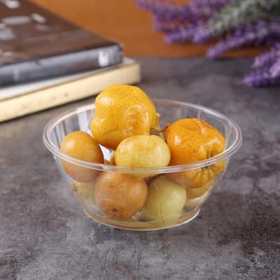 Candala 60 stuks mini dessertkommen, 180 ml plastic ronde dessertbekers doorzichtige parfait voorgerecht beker herbruikbare serveerschaal voor dessert pudding mousse feest (9 x 4 cm)