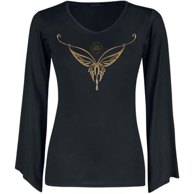 The Lord Of The Rings Shirt met lange mouwen - Elven - S tot XXL - voor Vrouwen - zwart