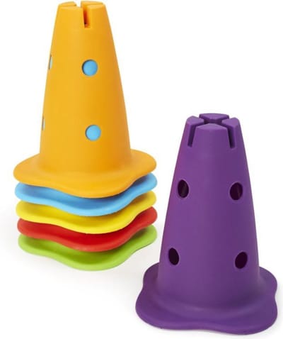 Gonge Kegels (6stuks) - Leersysteem - Educatief Speelgoed - Motoriek